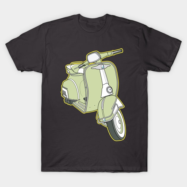 Vintage Vespa Scooter T-Shirt by funkymonkeytees